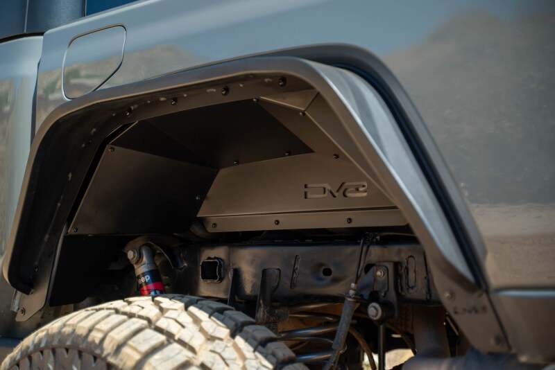 DV8 Offroad 20-24 Jeep Gladiator JT Rear Inner Fender Liners - Satin Black