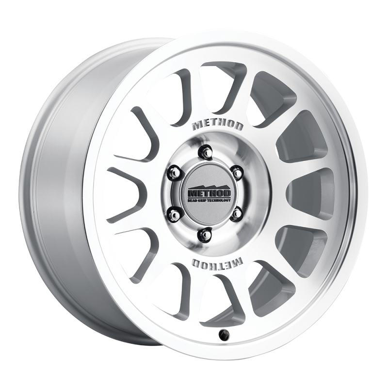 Method MR703 Bead Grip 20x9 -12mm Offset 5x5 71.5mm CB - Machined Clear Coat